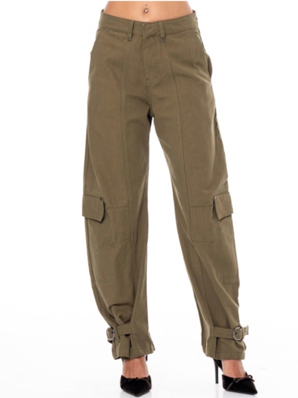 SM245 | Olive Utility Cargo Pants